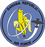 Das Logo der 'Banana Republic Air Force'