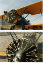 Frontansichten der Stearman N1318N...
